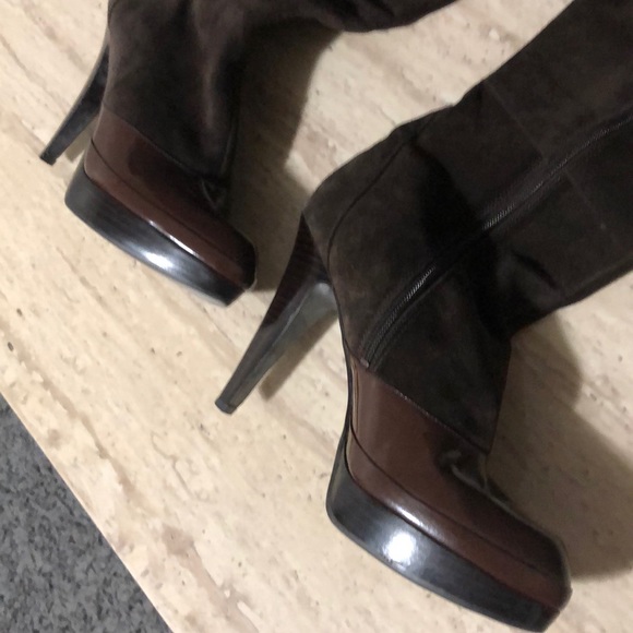 Nine West | 5 inch Heel Boots | Leather | like new - Picture 5 of 11